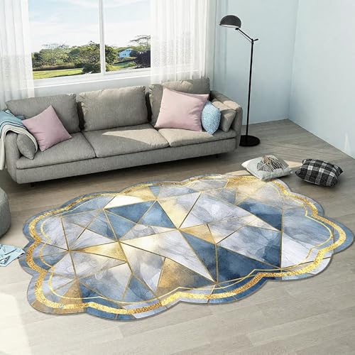 DJHWWD rutschfest Teppich Jugendzimmer Hellblau 150x210CM,Moderne Geometrie für Gegend,Wohnzimmer,Fliesen DJHWWD rutschfest Teppich Jugendzimmer Hellblau 150x210CM,Moderne Geometrie für Gegend,Wohnzimmer,Fliesen von DJHWWD
