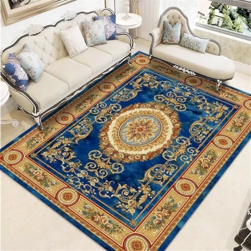 Mädchen Teppich Kinderzimmer Teppich Dekoration Mit Dunkelblauen Geometrischen Blumenmustern Für Rutschfeste Schlafzimmer Schlafzimmer Teppiche 80X160Cm Teppich Kinderzimmer Mädchen 2Ft 7.5''X5 Mädchen Teppich Kinderzimmer Teppich Dekoration Mit Dunkelblauen Geometrischen Blumenmustern Für Rutschfeste Schlafzimmer Schlafzimmer Teppiche 80X160Cm Teppich Kinderzimmer Mädchen 2Ft 7.5''X5 von DJHWWD
