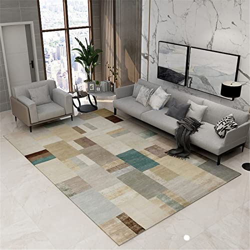DJHWWD Rugs for Living Room Teppich Badezimmer Schlafzimmer Rechteckiger Im Modernen Stil Wohnzimmer Bodenmatte Feuchtigkeitsfest Und Verschleißfest webteppich 160X230CM von DJHWWD