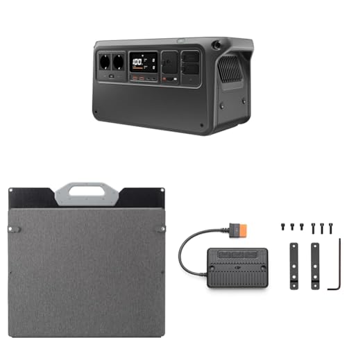 DJI Power 1000 V2 tragbare Powerstation mit Vier faltbaren 200 W Solarpaneelen, 1024 Wh/2600 W LFP-Akku, Eco-Aufladung, IP67 wasserdicht, 2 MPPT-Module, leicht zu transportieren für Camping, Outdoor DJI Power 1000 V2 tragbare Powerstation mit Vier faltbaren 200 W Solarpaneelen, 1024 Wh/2600 W LFP-Akku, Eco-Aufladung, IP67 wasserdicht, 2 MPPT-Module, leicht zu transportieren für Camping, Outdoor von DJI
