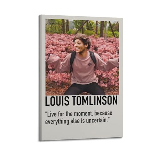 DJMAW LOUIS TOMLINSON Poster, Wandkunst, Leinwand, ästhetisches Cover, Poster, Vintage-Musik und Filme, dekoratives Gemälde für Wohnzimmer, Schlafzimmer, 30 x 45 cm, Rahmenstil DJMAW LOUIS TOMLINSON Poster, Wandkunst, Leinwand, ästhetisches Cover, Poster, Vintage-Musik und Filme, dekoratives Gemälde für Wohnzimmer, Schlafzimmer, 30 x 45 cm, Rahmenstil von DJMAW