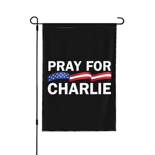 12 x 18 Beten Sie für Charlie Kirk Garten Flagge Banner für Yard Decor Keine Fahnenmast von DJNGN