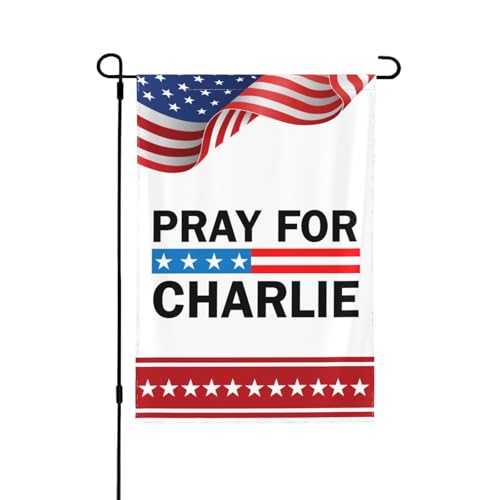 12 x 18 Beten Sie für Charlie Kirk Garten Flagge Banner für Yard Decor Keine Fahnenmast 12 x 18 Beten Sie für Charlie Kirk Garten Flagge Banner für Yard Decor Keine Fahnenmast von DJNGN