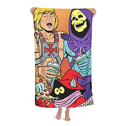 DJNGN He-Man personalisierte Strandtuch mit Benutzerdefinierten Mikrofaser Sandprooflarge Pool Handtuch Decke von DJNGN