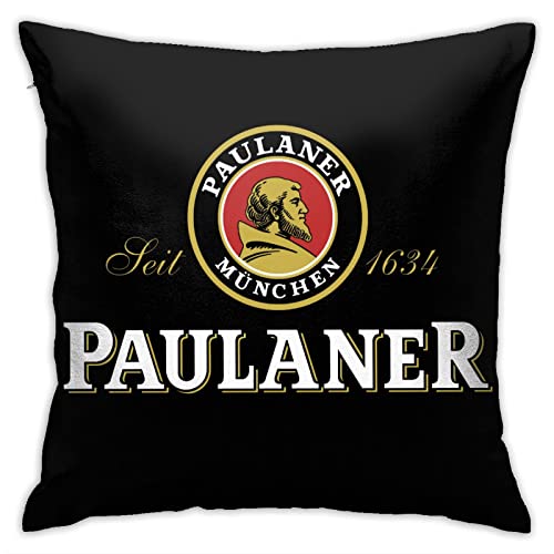 DJNGN Kompatibel mit Paulaner Kissenbezügen, dekorative Kissenbezüge für Sofa, Couch, Bett, Stuhl, Kissenbezug, 45,7 x 45,7 cm von DJNGN