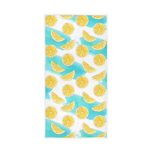 Gästehandtücher mit gemustertem Frucht-Zitronen-Textur, tragbare, multifunktionale, ultraweiche Handtücher werden in Badezimmern, Hotels, Fitnessstudios und Spas (30 x 15 Zoll) verwendet. Badezimmer, von DJNGN