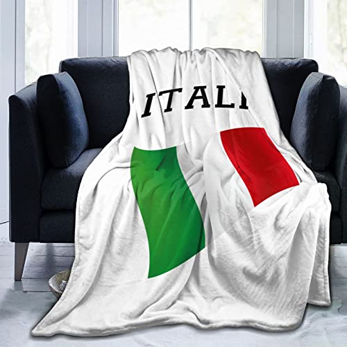 Italien, Italien, italienische Flagge, ultraweiche Flanell-Fleece-Decke, ganzjährig, Wohnzimmer/Schlafzimmer, warme Überwurf-Bettdecke von DJNGN