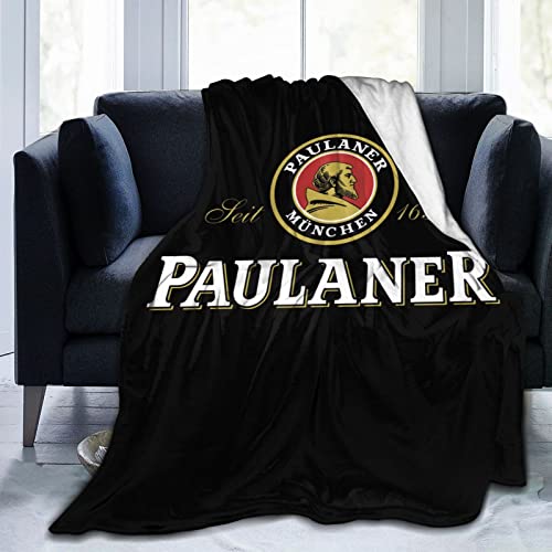 Kompatibel mit Paulaner Decke für Kinder und Erwachsene, warme Plüsch-Fleece-Decke für Bett, Stuhl, Couch, Sofa, Wohnzimmer, 203,2 x 152,4 cm von DJNGN