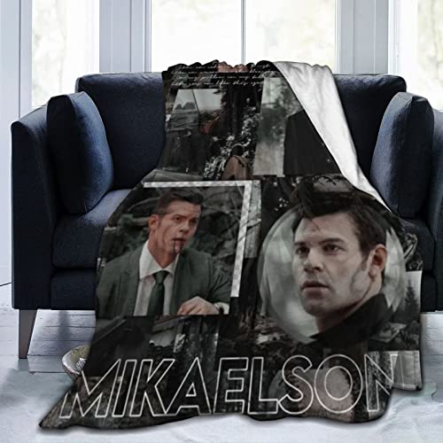 Kuschelige Plüsch-Elijah-Thow-Decke Mikaelson-Flanelldecke, Bettwäsche, warmes Fleece, weiche Decke für Sofa, Couch, Wohnzimmer, Büro, Auto, Camp, Stranddecken, 203,2 x 152,4 cm von DJNGN