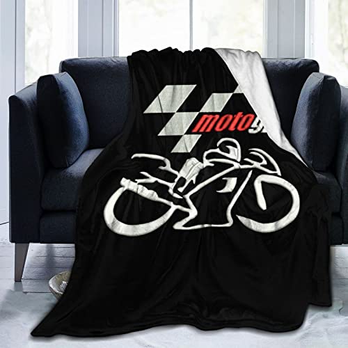 Überwurf Flanelldecken für Moto-Gp Bed Chair Couch Sofa Warme gemütliche weiche Fleecedecke Geschenke für Kinder Erwachsene 80"X60" von DJNGN