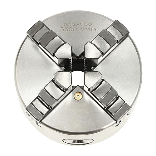 80mm/100mm/125mm 4 Backenfutter Vierbackenfutter Dreibackenfutter Drehbank Chuck Selbstzentrierendes Spannfutter Vierbackenfutter für Gewöhnliche Drehmaschinen Schleifmaschinen Fräsmaschinen (TypB) von DJOAIUYF