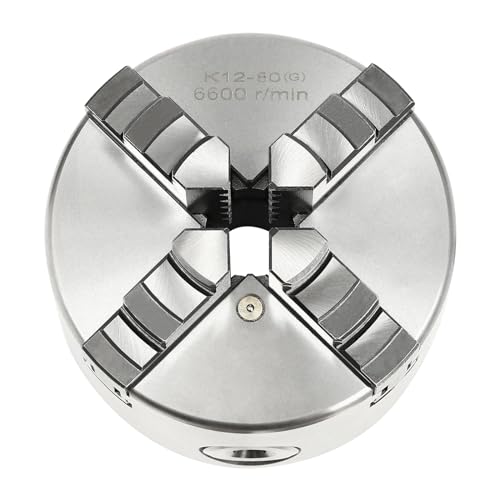 80mm/100mm/125mm 4 Backenfutter Vierbackenfutter Dreibackenfutter Drehbank Chuck Selbstzentrierendes Spannfutter Vierbackenfutter für Gewöhnliche Drehmaschinen Schleifmaschinen Fräsmaschinen (TypA) von DJOAIUYF