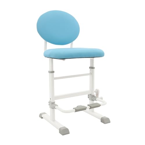DJOAIUYF Höhenverstellbarer Stuhl, Kinderstuhl, Kinderschreibtischhocker für 8-18 Jahre alt Kinder- und Jugendstuhl Kid,Doppelte Balkenkonstruktion Computerstuhl,40 * 41 * 54cm (Blau) von DJOAIUYF