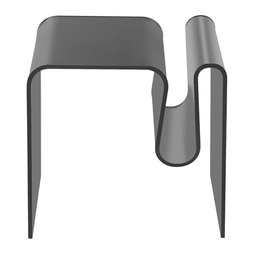 DJOAIUYF Nachttisch,M-Form Acryl Beistelltisch,Tisch,Couchtisch für Wohnzimmer Schlafzimmer,Beistellschrank Mit Nut um Bücher,45 * 30 * 45cm (Schwarz) von DJOAIUYF
