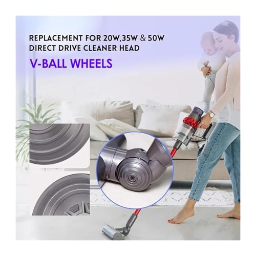 Schnellverschluss-Motorkopf Mit Kugelrad-Ersatzset, Kompatibel Mit Dyson V7 V8 V10 V11 V15, Verwicklungsfreier Bodenbürstenkopf For Staubsauger Schnellverschluss-Motorkopf Mit Kugelrad-Ersatzset, Kompatibel Mit Dyson V7 V8 V10 V11 V15, Verwicklungsfreier Bodenbürstenkopf For Staubsauger von DJPBHATSE