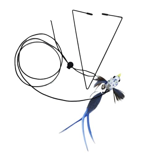 DJSKLDF Katzenangel Interactive Cat Toy Cats Mouse Toys Hanging Door Retractable Plaything Funny Self-Hey Kitten Scratch Rope Pet Products(Color4) von DJSKLDF