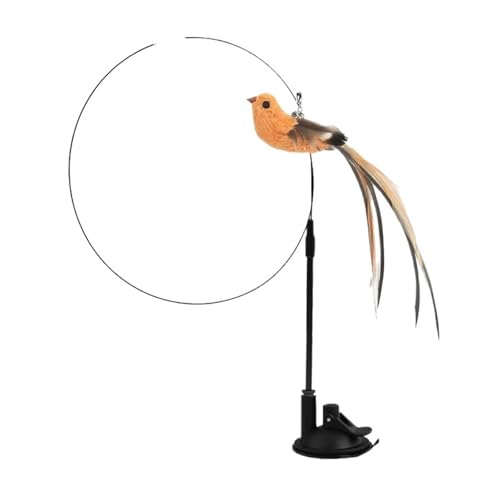 DJSKLDF Katzenangel Simulated Bird Cat Toys Epoxy Sucker Steel Wire Long Rod Feather Teasing Stick Self Hi No Harmful Ingredients DJSKLDF Katzenangel Simulated Bird Cat Toys Epoxy Sucker Steel Wire Long Rod Feather Teasing Stick Self Hi No Harmful Ingredients von DJSKLDF