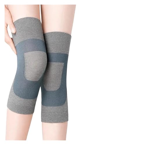 DJSKLDF Warm Knee Pads 1 Pair Knee Warmers For Women Men Brace Support Compression Sleeve Leg Warmer Winter Cycling Ski Running Pad(Gray-Long Style,M for 40-60kg) von DJSKLDF