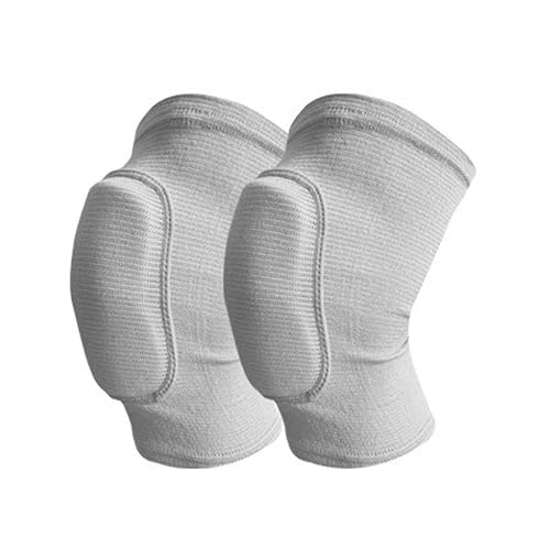 DJSKLDF Warm Knee Pads 1 Pair Sports Kneepad Dancing Knee Protector Volleyball Yoga Brace Support Leg Warmers Workout Training(Gray,XS) von DJSKLDF