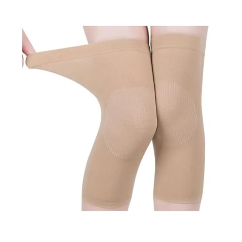 DJSKLDF Warm Knee Pads 1 Pair Sports Kneepad Warm Women's Knee Joint Ultra-thin Air-conditioned Room Breathable Seamless Pads(Skin) von DJSKLDF
