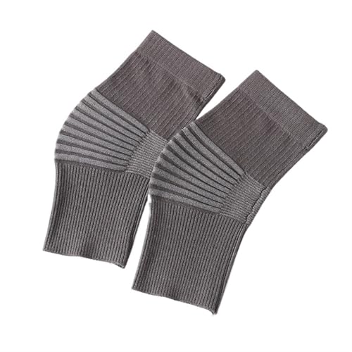 DJSKLDF Warm Knee Pads 1 Pair Unisex Cashmere Knee Warmers Brace Pads Winter Warm Thermal Protector Sleeve For Women Men(Dark grey,XL) von DJSKLDF