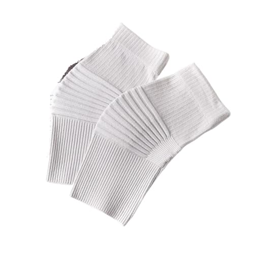 DJSKLDF Warm Knee Pads 1 Pair Unisex Cashmere Knee Warmers Brace Pads Winter Warm Thermal Protector Sleeve For Women Men(Light grey,XL) von DJSKLDF