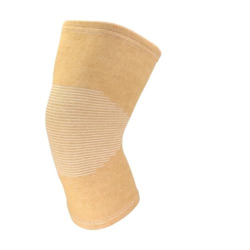 DJSKLDF Warm Knee Pads 1 Pcs Knee Pads Support Protector Leg Gym Sleeve Elasticated Bandage Charcoal Knitted Warm Kneepads(Brown,L) von DJSKLDF