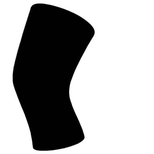 DJSKLDF Warm Knee Pads 1 Pcs Knee Warm Support Brace Leg Sleeve Elasticated Bandag Pad Charcoal Knitted Elbow KneePad(Black,L) von DJSKLDF
