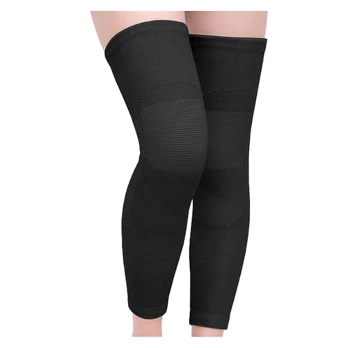 DJSKLDF Warm Knee Pads 1Pair Long Kneepad Calf Leg Knee Pad Warm Support High Elasticity Sports Outdoor Guard Protect(Black,XL) von DJSKLDF