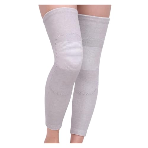 DJSKLDF Warm Knee Pads 1Pair Long Kneepad Calf Leg Knee Pad Warm Support High Elasticity Sports Outdoor Guard Protect(Gray,XL) von DJSKLDF