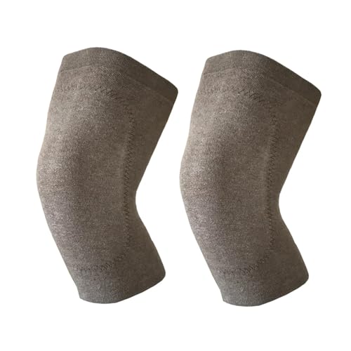 DJSKLDF Warm Knee Pads Knee Support Leg Warmers 1 Pair Winter Warm Pads For Women Men Old People(Brown) von DJSKLDF