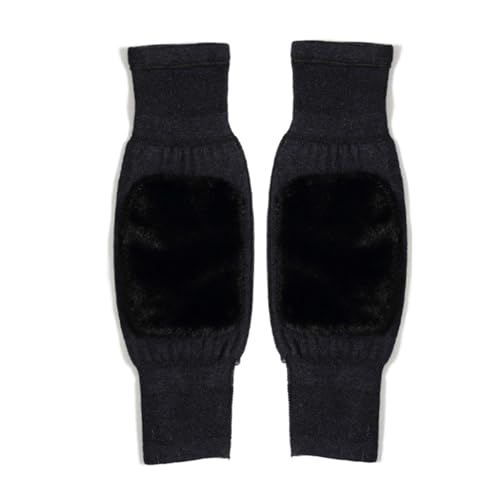 DJSKLDF Warm Knee Pads Unisex Wool Knee Brace Pads Winter Warm Thermal Warmers Thicken Lengthen Breathable Elastic Knees Sleeves 1Pair(4) von DJSKLDF