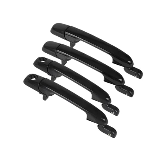 DJWSHENRUI Außentürgriff For Hyundai Accent 2006-2011 Äußerer Griff Ersatzteile 82650-1E050 82660-1E050(Black 4PCS) von DJWSHENRUI