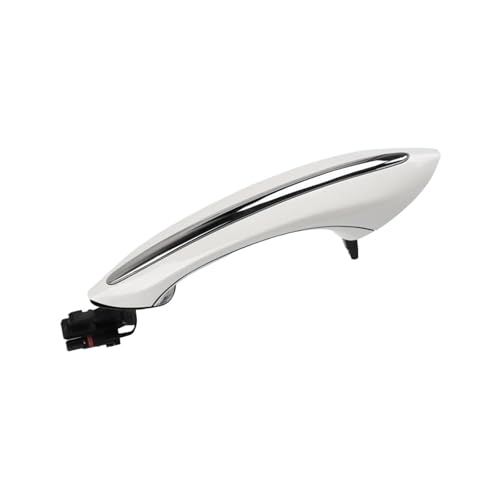 DJWSHENRUI For BMW F02 F10 F06 F07 Auto Außen Komfort Zugang Türgriff Keyless Go Ersatz 5 6 7 Serie Schwarz Weiß Braun 2011-2017(White Rear Left) von DJWSHENRUI