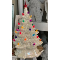 Handgefertigte Keramik Light Up Weihnachtsbaum von DJsCeramicsCrafts
