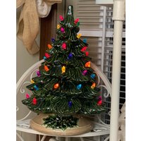 Hand Gefertigter Cermaic Light Up Weihnachtsbaum von DJsCeramicsCrafts