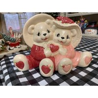 Handgefertigte Keramik Valentine Bears von DJsCeramicsCrafts
