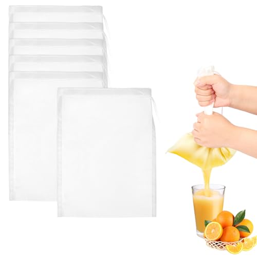 6 Stück Passiertuch 20 × 15 cm Käsetuch Nussmilchbeutel Nylon Cheesecloth Abseihtuch Seihtuch Passiertücher Filtertuch Nussmilchbeutel Bio Waschbar mit Kordelzug Feingewebt Filterbeutel Siebbeutel 6 Stück Passiertuch 20 × 15 cm Käsetuch Nussmilchbeutel Nylon Cheesecloth Abseihtuch Seihtuch Passiertücher Filtertuch Nussmilchbeutel Bio Waschbar mit Kordelzug Feingewebt Filterbeutel Siebbeutel von DKBT