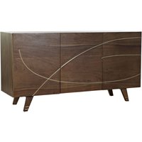 Acacia Buffet 145x41x76 dunkelbraune Akazien mehrfarbige Farbmaterialfamilienbuffets und tv -Möbeldetails von DKD HOME DECOR