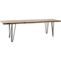 Acacia Metall Metall -Abdeckung 160x40x46 natürliches Akazie Metall mehrlöslich Farbmaterial Familienstühle und Stühle Details von DKD HOME DECOR