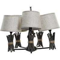 Deckenmetall Polyester 55x5x100 Grau Metall Polyester mehrfarbig Farbmaterial Familienfamilien Deckenleuchten und Wände Details von DKD HOME DECOR