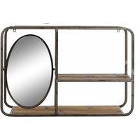 Dkd Home Decor - Metallholzregal 73x19x50 Dunkelbraun Holz Material Metall Spiegel mehrfarbige Farbfamilien Regale und Regale Details Dkd Home Decor - Metallholzregal 73x19x50 Dunkelbraun Holz Material Metall Spiegel mehrfarbige Farbfamilien Regale und Regale Details von DKD HOME DECOR