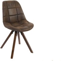 Dkd Home Decor - Polyester Holzstuhl 47x55x85 Holz Polyester Naturalbraun Material Mehrfarbige Farbfamilienstühle und Stühle Details von DKD HOME DECOR