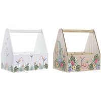 Dkd Home Decor - Flaschenregal of the Brand, Multicolour, of Holz mdf (24 x 16,5 x 25 Zentimeter) (2 Stk.) von DKD HOME DECOR