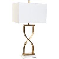 [GEBRAUCHT] Tischleuchte dkd homedecor 40 x 23 x 79 cm gold Metall weiß Marmor dkd 40 w 240 v von DKD HOME DECOR