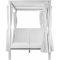 Gartenbett Dkd Home Decor white aluminium (148 x 188 x 205 cm) von DKD HOME DECOR