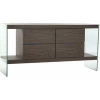 Dkd Home Decor - Glass Buffet mdf 160x45x80 Braun Noyer Glass mdf Multikolen Materialfamilienfarben und tv -Möbel Details von DKD HOME DECOR