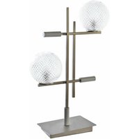 Metall Tischlampe Glas 38x16x63 2 Metallglaskugeln mehrfarbige Farbfamilienfamilien Detail Lampen Details Metall Tischlampe Glas 38x16x63 2 Metallglaskugeln mehrfarbige Farbfamilienfamilien Detail Lampen Details von DKD HOME DECOR