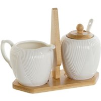 Milch- und Zuckerdose White Natural Bamboo Porcelain 19,5 x 9 x 17 cm - Dkd Home Decor Milch- und Zuckerdose White Natural Bamboo Porcelain 19,5 x 9 x 17 cm - Dkd Home Decor von DKD HOME DECOR