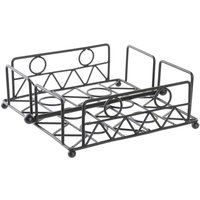 Serviettenring Dkd Home Decor geometrisch schwarz Metall 18 x 18 x 7 cm von DKD HOME DECOR